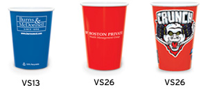 VS13 and VS26 Colored Cups