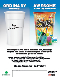 Custom Cup Flyer