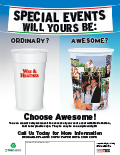 Custom Cup Flyer