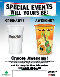 Custom Cup Flyer